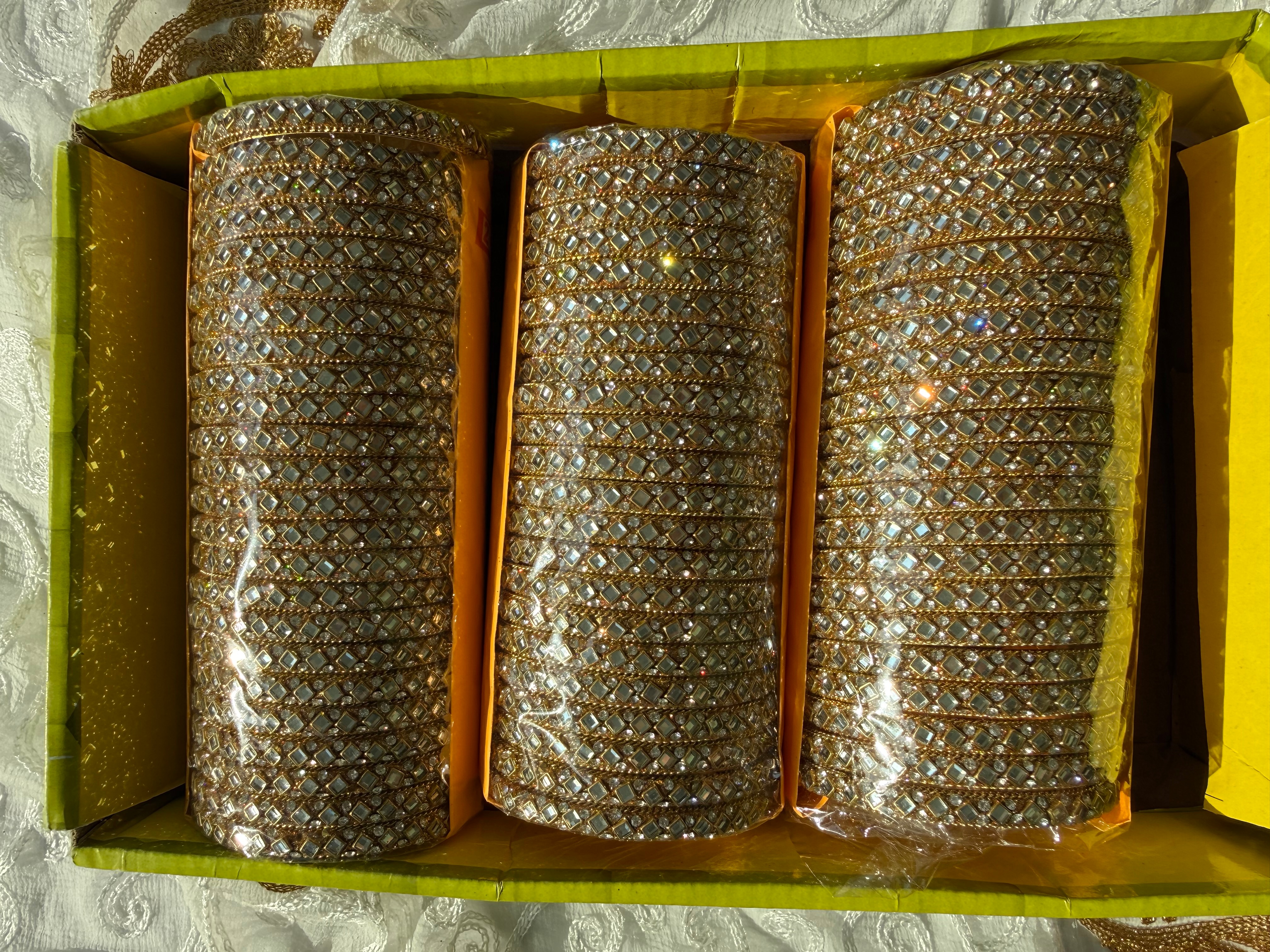Kundan Metal Kada Bangles