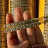 Kundan Metal Kada Bangles