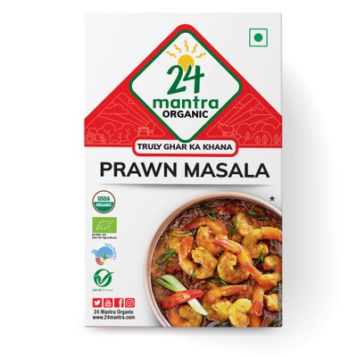 24 Mantra Organic Prawn Masala, 100 Grams