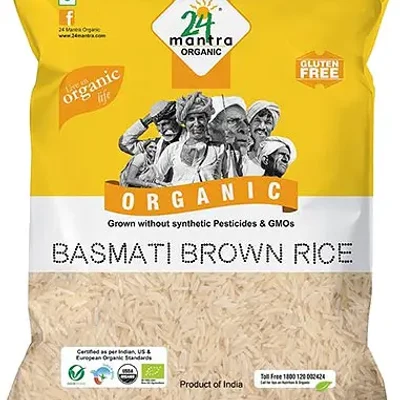 24 Mantra Organic Brown Basmati Rice, 10 Lb