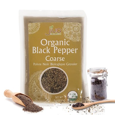Jiva Organic Black Pepper Coarse, 200 Grams
