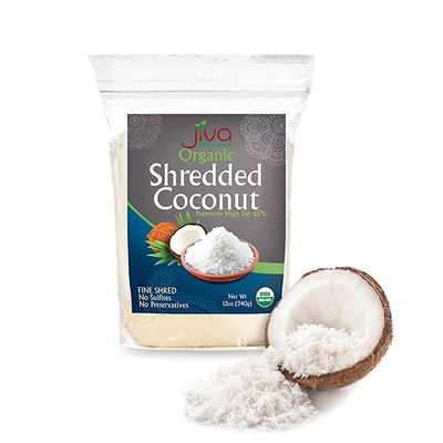 Jiva Organic Coconut Shredded, 12 Oz