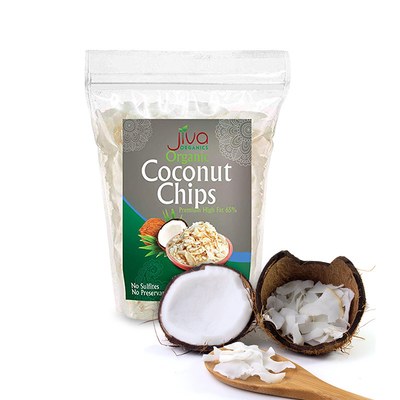 Jiva Organic Coconut Chips, 340 Grams