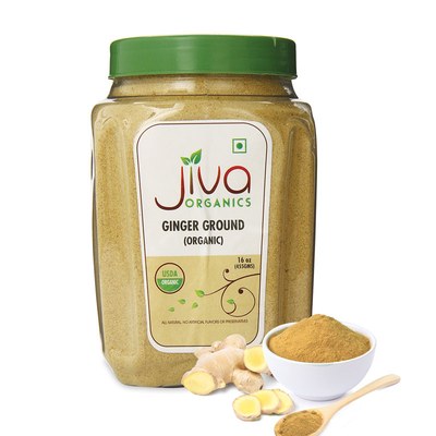 Jiva Organic Ginger Powder Jar, 1 Lb