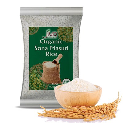 Jiva Organic Sona Masoori Rice, 10 LB