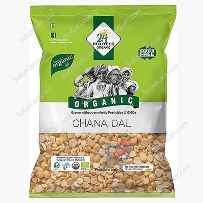 24 Mantra Bengal Gram (Chana Dal), 4 LB