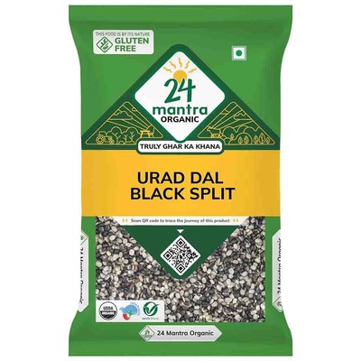 24 Mantra Urad Dal Black Split, 2 LB
