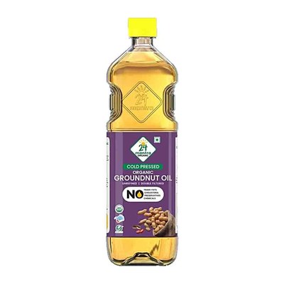 24 Mantra Cold Pressed Groundnut Oil, 1L