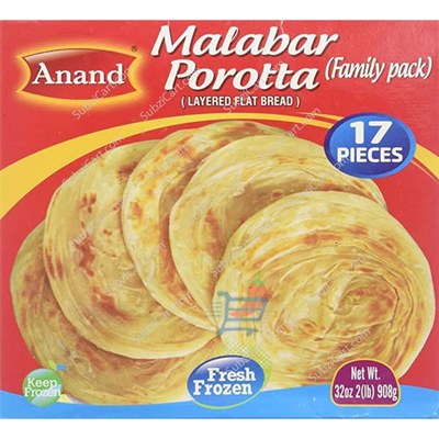Anand Malabar Parotta Frozen, 2 Lb
