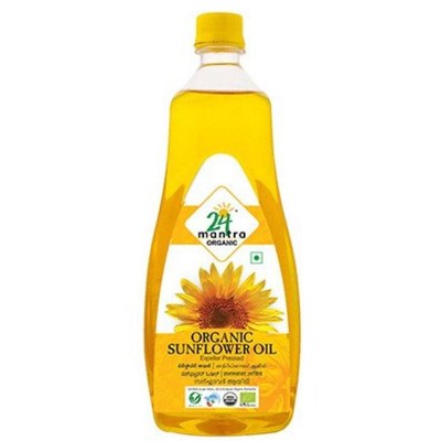 24 Mantra Organic Sunflower Oil, 33.8 Oz