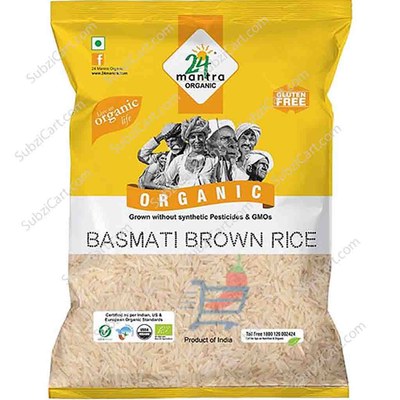 24 Mantra Organic Brown Basmati Rice, 10 Lb