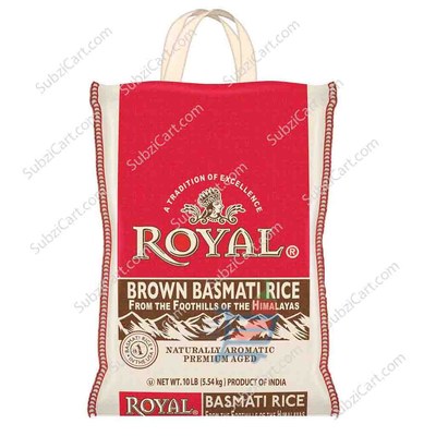 Royal Brown Basmati Regular Rice, 10 Lb