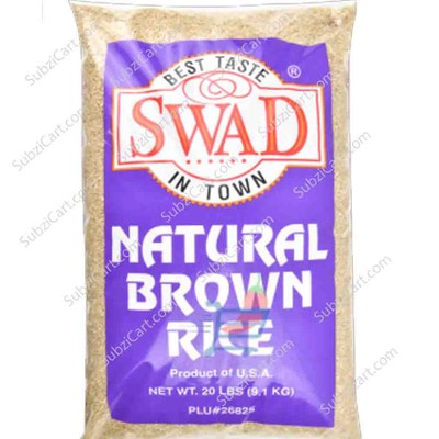 Swad Natural Brown Rice, 20 Lb
