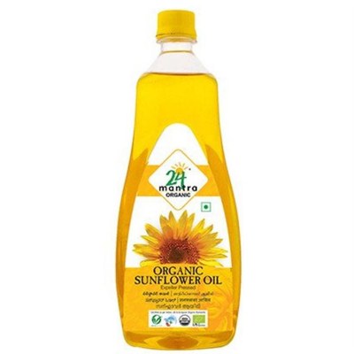 24 Mantra Organic Sunflower Oil, 500 ML