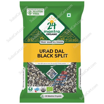 24 Mantra Org Urad Black Split, 4 Lb
