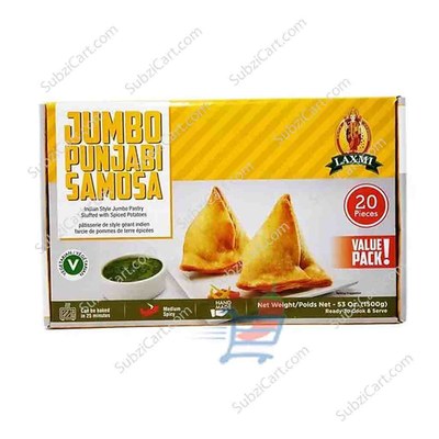 Laxmi Super Jambo Punjabi Samosa Frozen, 20 Pc