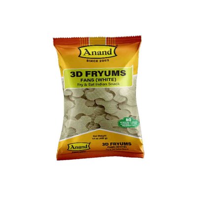 Anand 3D Fryums White, 400 Grams