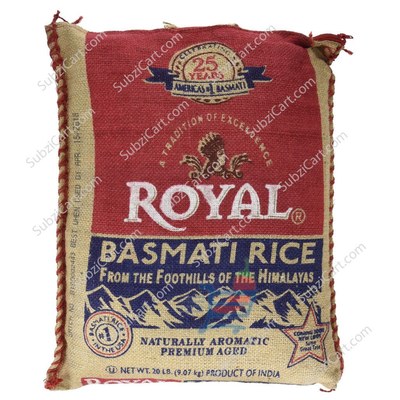 Royal Basmati Rice,  20 LB (Limited Stock)