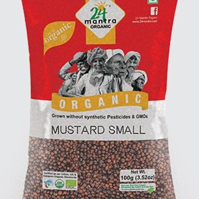 24 Mantra Org Mustard Small, 200 Grams