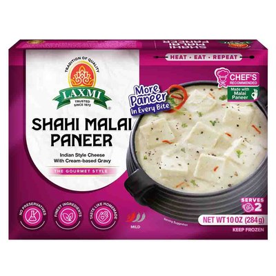 Laxmi Shahi Malai Paneer Frozen, 284 Grams