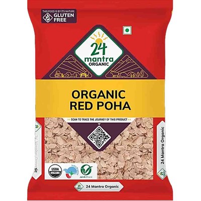 24 Mantra Org Red Poha, 2 Lb