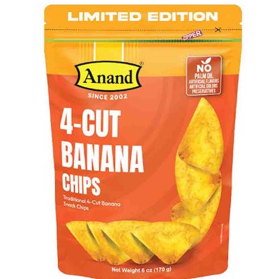 Anand 4 Cut Banana Chips, 170 Grams
