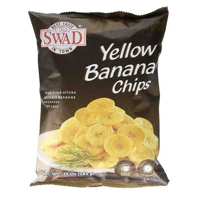 Swad Yellow Banana Chips, 283 Grams