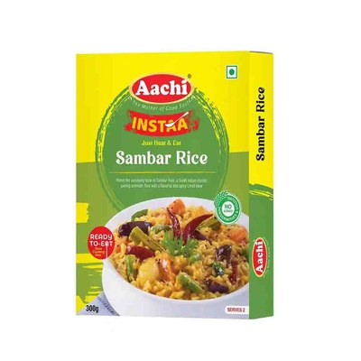 Aachi Sambar Rice (Just Heat & Eat), 300 Grams