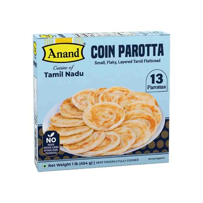 Anand Coin Parotta Frozen, 1 Lb