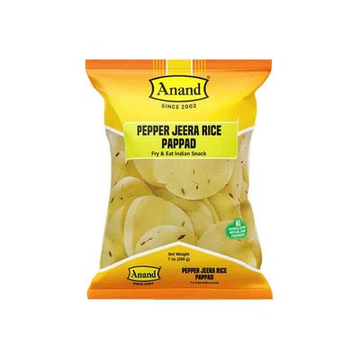 Anand Pepper Jeera Rice Pappad, 200 Grams