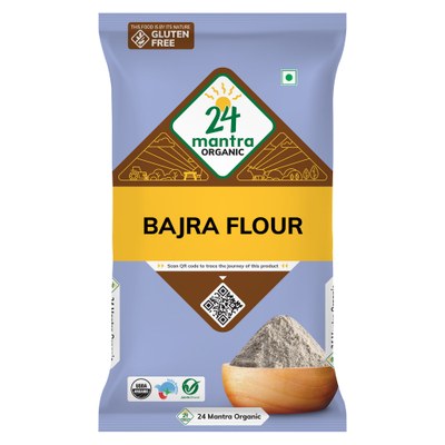 24 Mantra Bajra Flour, 2 LB