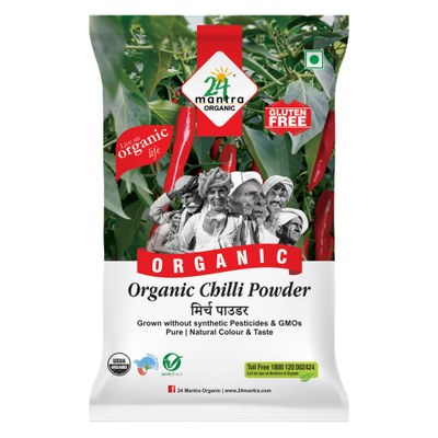 24 Mantra Chilli Powder, 200 Grams