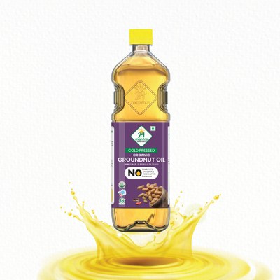 24 Mantra Cold Pressed Groundnut Oil, 1L