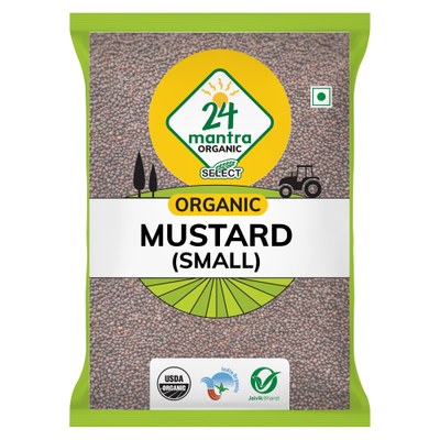 24 Mantra Org Mustard Small, 200 Grams