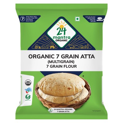 24 Mantra Organic 7 Grain Atta, 10 Lb