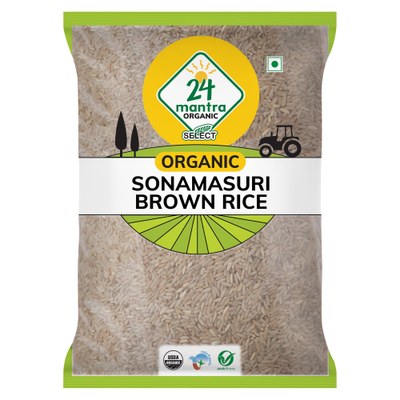 24 Mantra Organic Sona Masuri Brown Rice, 10 Lb