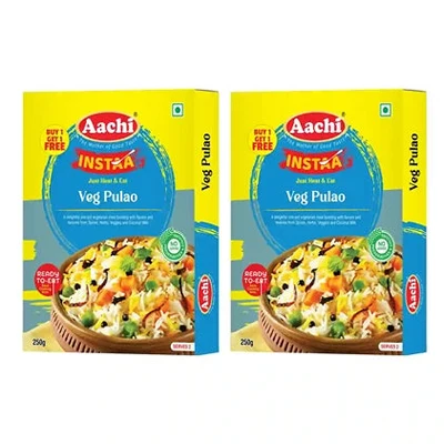 Aachi Veg Pulao (Just Heat & Eat), 250 Grams