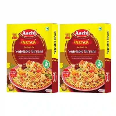 Aachi Vegetable Biryani (Just Heat & Eat), 250 Grams