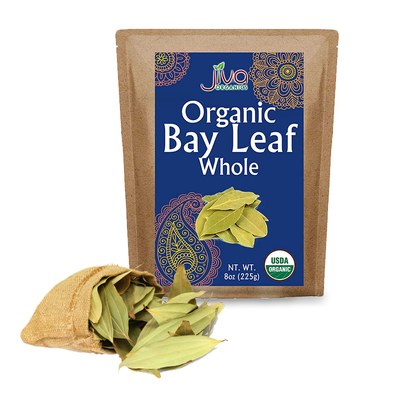 Jiva Organic Bay leaf Whole, 227 Grams