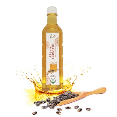 Jiva Organic Castor Oil, 1 Lit