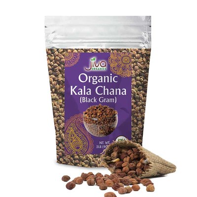 Jiva Organic Org Kala Chana, 4 Lb