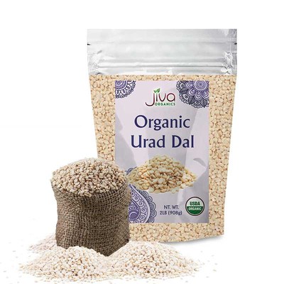 Jiva Organic Urad Dal White, 2 Lb