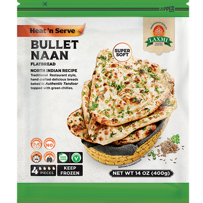 Laxmi Bullet Naan Frozen, 1.2 Kg