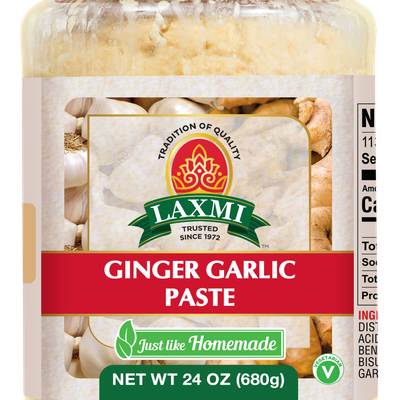 Laxmi Ginger & Garlic Paste, 8 Oz