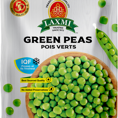 Laxmi Indian Green Peas Frozen, 300 Grams