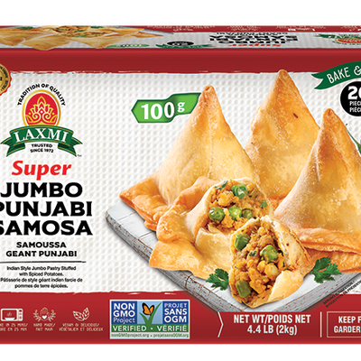 Laxmi Jumbo Punjabi Samosa Frozen, 1500 Grams