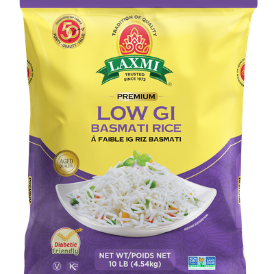 Laxmi Low Gi Basmati Rice, 10 Lb