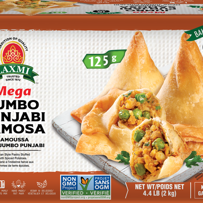 Laxmi Mega Jumbo Punjabi Samosa Frozen, 16 Pc
