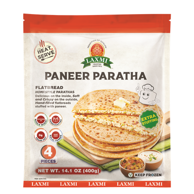 Laxmi Paneer Paratha Frozen, 400 Grams