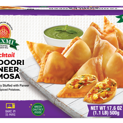 Laxmi Tandoori Paneer Samosa Frozen, 500 Grams